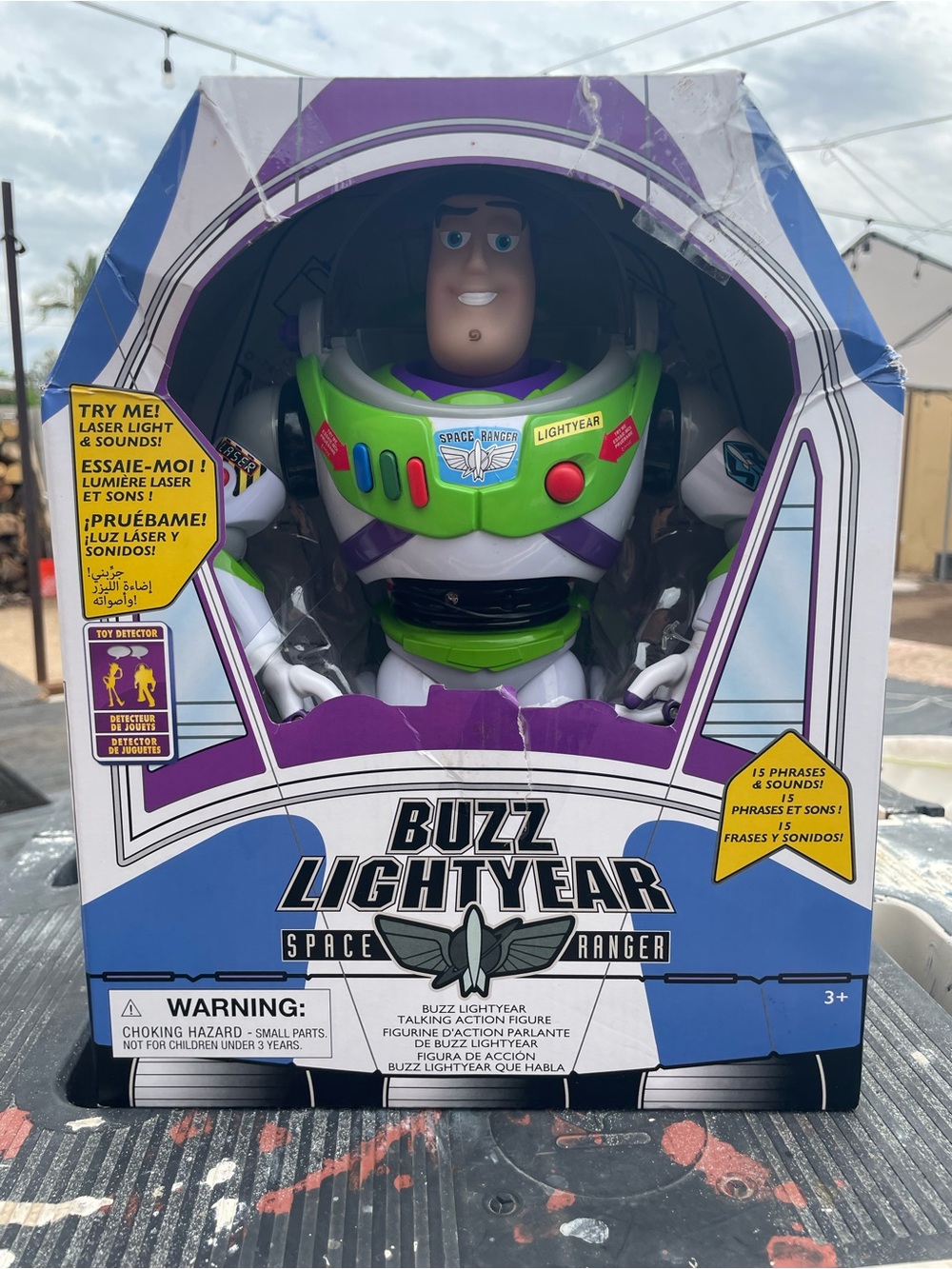 Disney Buzz Lightyear Talking Action Figure - White, Green & Purple